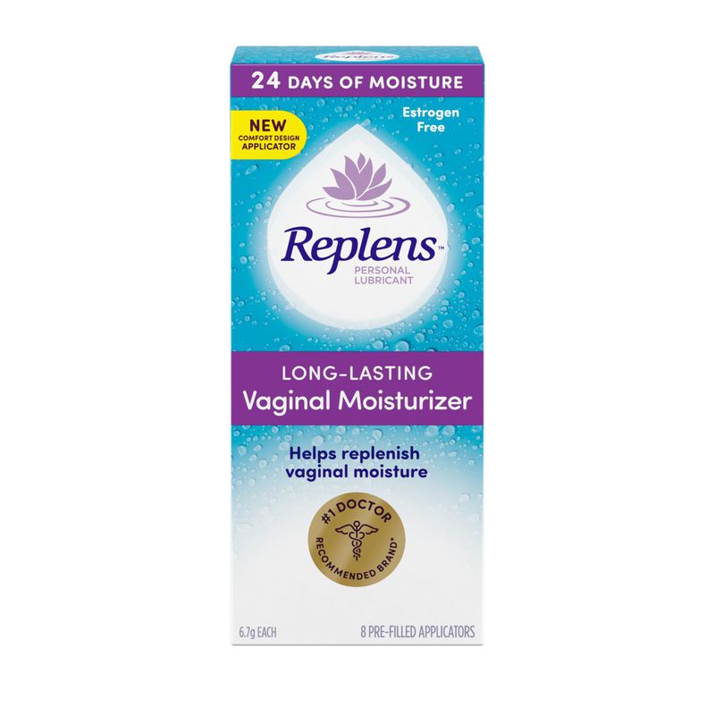 Replens Long-Lasting Vaginal Moisturizer and Lubricant, 8 Applications ...