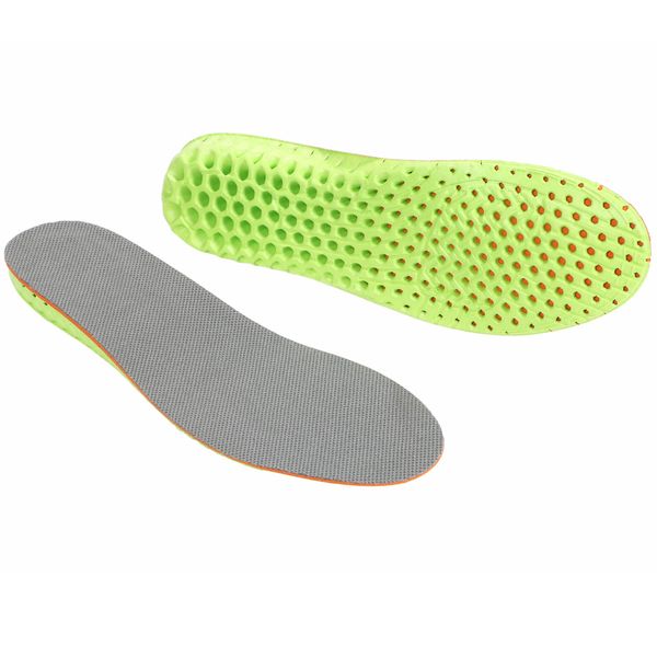 PhoenixSole Sports Silicone Insole, Adjustable Size, Memory Foam, Soft Cushioning Material, Shock Absorption, Breathable (45 Days Warranty), Insole, Small Size, Thickness 0.6 inches (1.5 cm), green