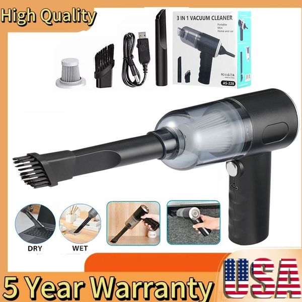 Portable Vacuum Cleaner Air Duster Suction High Pressure For Computer/Car/Home