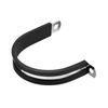 6Pcs 1-7/8" Cable Clamp R Shape Stainless Steel Rubber Cushioned Pipe Strap