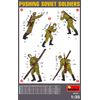 Miniart 1:35 Scale Pushing Soviet Soldiers Plastic Model Kit