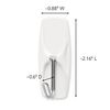 5 X 3M Medium Wire Hooks - 2 Hooks 3 Strips EACH - Holds 2 lbs White