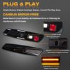 POPMOTORZ Side Indicator 2Pcs Dynamic Indicator Light Compatible with CanBus for 1 Series E81 E82 E87 E88.3 E90 E91 E92 E93.5 E60 E61,E84,E83 Side Marker Light Flowing 2 Pieces