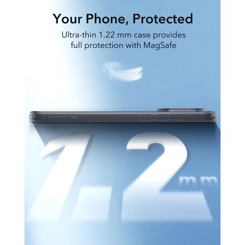 ESR for iPhone 16 Pro Case, Compatible with MagSafe, Camera Protection, Shockproof Thin Cover, Resists Yellowing and Scratches, Magnetic Phone Case for iPhone 16 Pro, Zero Series, Frosted Black