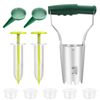10pcs Adjustable Seed Dispenser Garden Planter Green Manual Sower Hand Tool