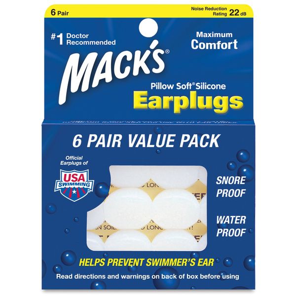 MKEPG-WH1 Ear Plugs, White, 6 Pairs