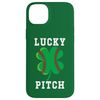 St Patricks Day Baseball Funny St Patrick's Baseball Clover Hülle für iPhone 14 Plus