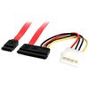 StarTech.com 18in SATA Serial ATA Data and Power Combo Cable