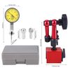 Dial Test Indicator with Magnetic Base, 0~0.8mm Dial Indicator Gauge Flexible Digital Dial Indicator Lever Dial Test Indicator Gauge Scale