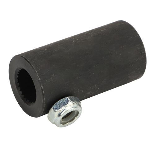 Black Steering Joints 9/16" - 26 Spline To 3/4" Dd U Joint Shaft, 9/16 26 Spline To 3/4 Round Coupling, High Strength Responsive Steering Shaft Coupling for Vega
