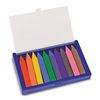 Melissa & Doug Jumbo Triangular Crayons - 10-Pack, Non-Roll, Flip-Top Case