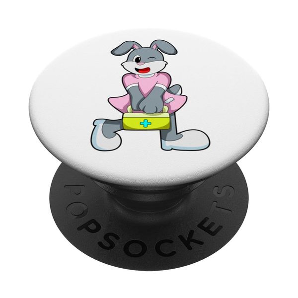 Rabbit Nurse First aid kit PopSockets Swappable PopGrip