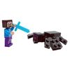 LEGO Minecraft: Steve Minifigure with Pickaxe and Spider
