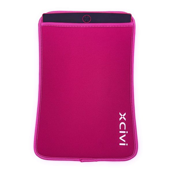 Neoprene Sleeve Case for Boogie Board Jot 8.5 LCD eWriter Board and Basics Reusable Writing Pad (Pink)