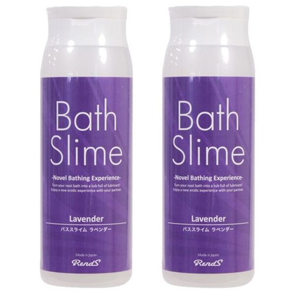 Bath Slime, Lavender 10.1 fl oz (300 ml), Set of 2, Bath Salt, Bath Lotion