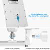 HOLACA Weatherproof Gutter Mount for Ring Solar Panel- Wall Mount Bracket Outdoor Mount Accessories for Ring Solar Panel (White)