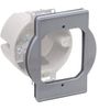 TayMac PRBA400G Plastic Round Box Adapter, Gray