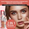Brow Pen and Brow Gel 2-in-1 (2#, 1 Set)