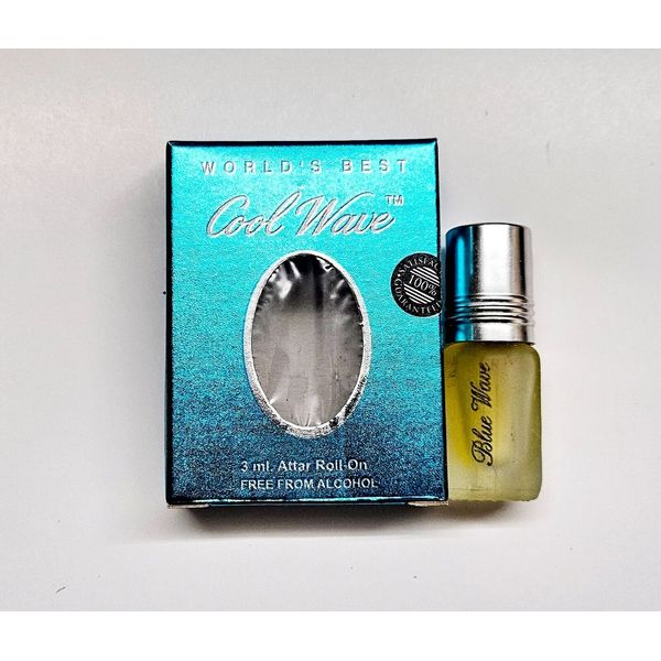 Al Nuaim Cool Wave Attar No Alcohol Perfume Body Oil Long Lasting Concentrat 3ml