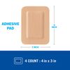 Nexcare Absolute Waterproof Adhesive Gauze Pad, One Size, 4 Count