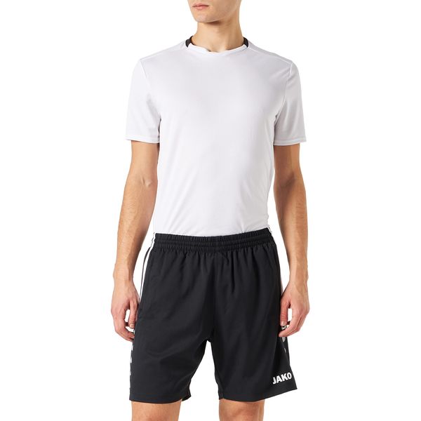 JAKO Sport Shorts Herren Competition 2.0 Schwarz XL I Praktische Sporthose Herren kurz mit Elastischem Bund I Mit Seitentaschen mit Reißverschluss