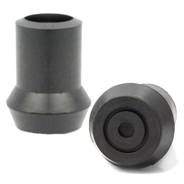 19 mm Black Rubber Crutch Ferrule