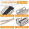 【Upgraded】WB13K21 Gas Range Oven Flat Igniter with Connector Plug, AP2020569