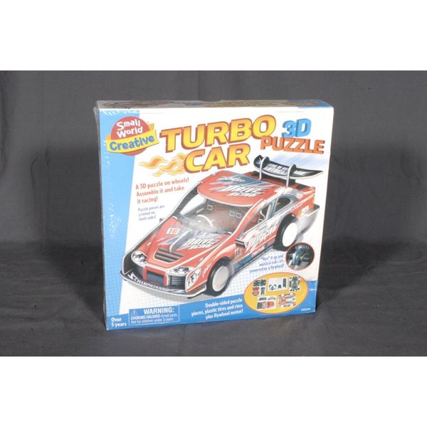 STEM TURBO CAR 3D PUZZLE (Powered by a flywheel-NIB) For Kids ages 5+