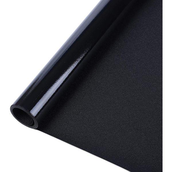 Rabbitgoo Pure Black Ultra Light Shielding Sheet Peel Off Window Film Super Reduced Light Leak Completely Blindfold Blocks 96% UV Light Enough for Sleep, Sunshade, Security Protection, Shatterproof,