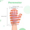 Honeycomb Exfoliating Glove [Yellow 1Pack] TPU Honeycomb Bath Mitt,Rapid Foaming Quick Drying Unisex Face and Body Scrubs