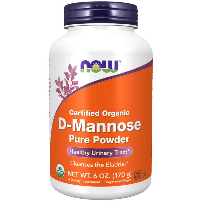 Now Foods Organic D-Mannose Pure Powder 6 oz Urinary Tract Healthy Bladder 8/26E