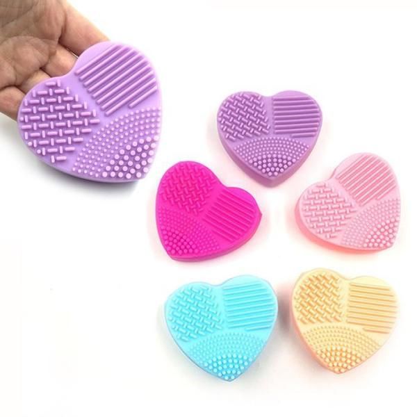 [OFM7Q8P4]Rubber art brush cleaning pad heart