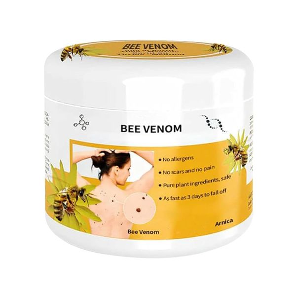 Bee Venom Wart and Tag Remover, Bee Venom Mole and Wart Treatment Cream, Tag Recede Bee Venom for Skin