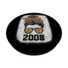 Leopard Messy Bun Awesome Since 2008 Limited Edition PopSockets Swappable PopGrip