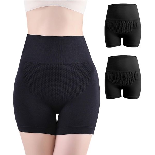 AOIIWER Women's Spats, Petti-Pants, 1/4 Length Shapewear Girdle Shorts (Long Time Wearing, Soft Comfort) Pelvic Girdle Corset, Breathable, Elastic, Stretchy, Durable, Postpartum, Neck, Moderate Tightening, Comfortable, Transparent Prevention, Inner Pants,