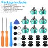 28x Analog Joystick Thumbstick Caps Replacement Kit for Xbox One PS4 Controller