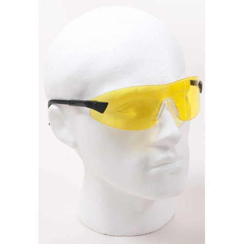 Farm Cottage Brands Yellow Lens - Clay/Game shotgun shooting/hunting Safety Glasses, with polycarbonate Impact lens and adjustable arms. EN166-F compliant
