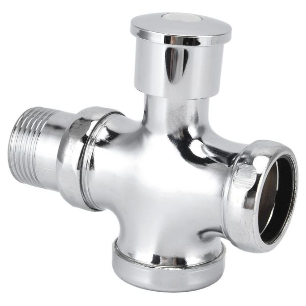 Urinal Flush Valve Push Button Zinc Alloy Toilet Delay Flushing Valve Toilet Tank Parts Replacement DN20 DN25