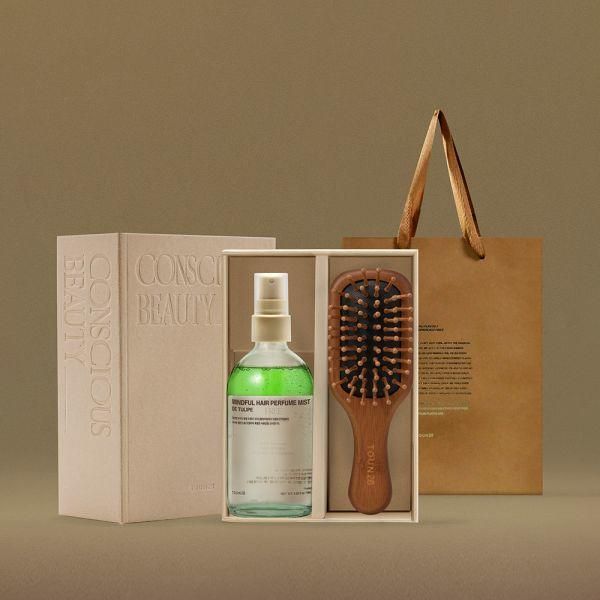 Tone 28 Shopping Bag Included Hair Perfume Mist 100ml + Mini Wood Brush GIFT Set Hair Essence Hair Oil