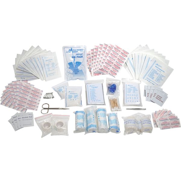 First Aid Kit Refill - 200 Piece - Extra Replacement Supplies, Loose Packed Restock Supply Pack