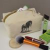 'Gothic Zombie Horse ' Canvas Wash Bag/Makeup Case (CS00038801)