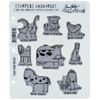 Stampers Anonymous Funny Farm, Grey, Red, Large