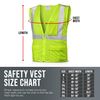 Glow Shield Flame Resistant Safety Vest w/Additional Pockets Stripes & Zipper