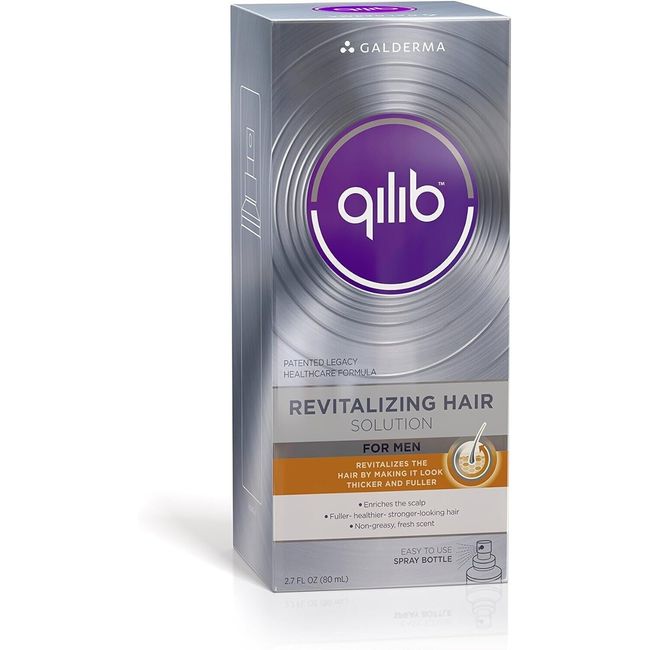 Qilib Revitalizing Hair Solution Men Fuller Stronger Fresh Scent 2.7 oz