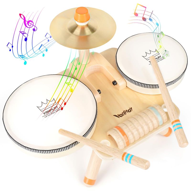 Montessori Toys for 1 Year Old Girls Gifts, Baby Drum Set for Toddlers ...