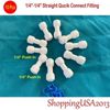 10 Pcs 1/4-1/4 Quick Connect Straight Fitting Connector Push In Ro Water Filter