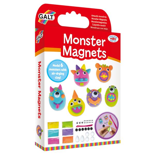 Galt Toys, Monster Magnets, Craft Kit for Kids, Ages 6 Years Plus