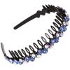 LONEEDY Women's Headband Colour + Blue + Pink