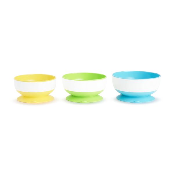 munchkin Munchkin FDMU49003P Sticky Suction Bowl, Set of 3