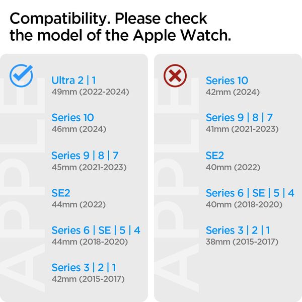 Spigen Modern Fit 316L Armband Entwickelt für Apple Watch Ultra 2/1 49mm, Serie 10 46mm und Serie 9/8/7/6/5/4/SE 45mm,44mm - Silber
